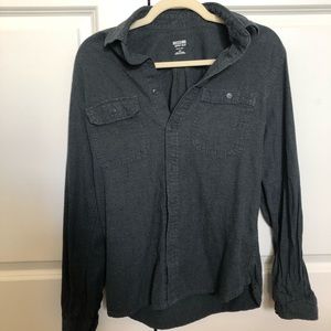 Grey casual button up